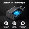 Toiteadapter Intenso W65ACC USB-A ja USB-C portidega, must