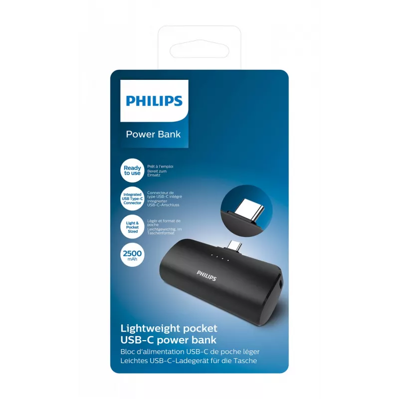 Philips DLP2510C/03 akupank Liitium-ioon (Li-Ion) 2500 mAh Juhtmevaba laadimine Must