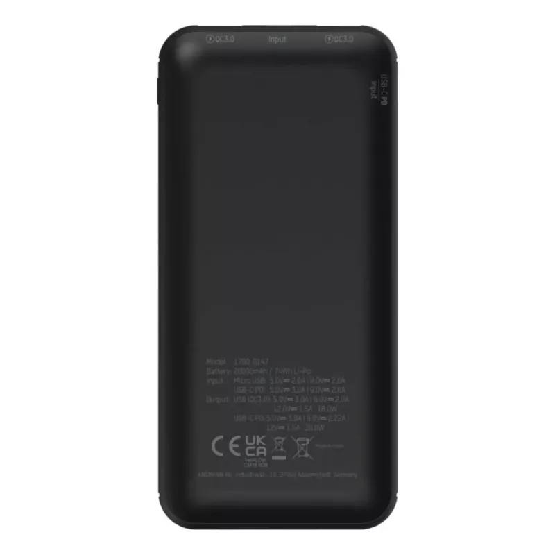 Kaasaskantav aku Ansmann PB320PD 20000 mAh