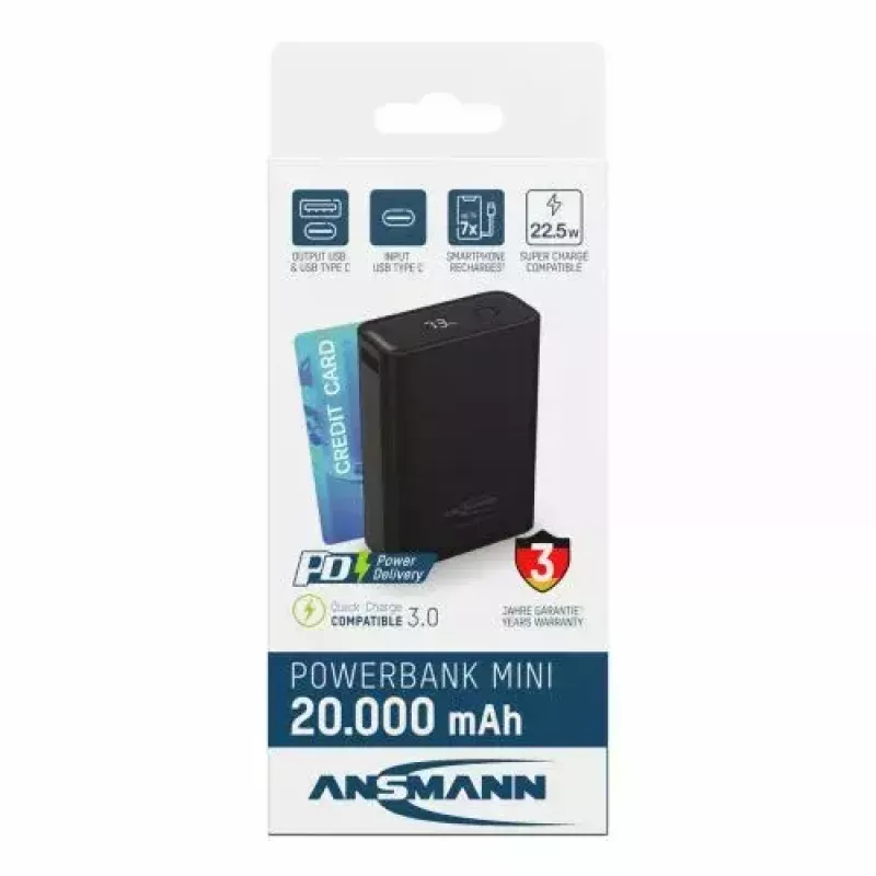 Kaasaskantav aku Ansmann PB222PD 20000 mAh
