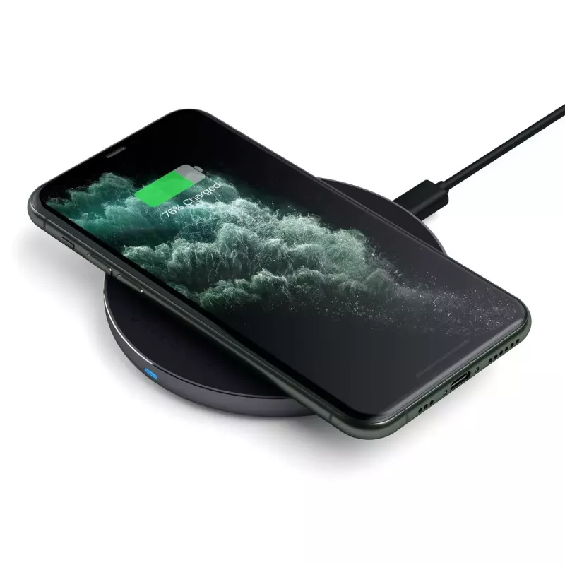 Juhtmevaba laadija Satechi ST-IWCBM Kiirlaadimine USB USB-C Siseruumides Nutitelefon Must Hall