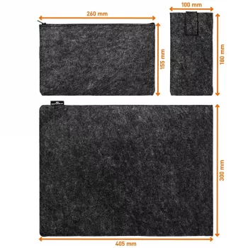 Varrukasümbris Durable Effect 41,7 cm 16,4 tolli antratsiit 2 esitaskut