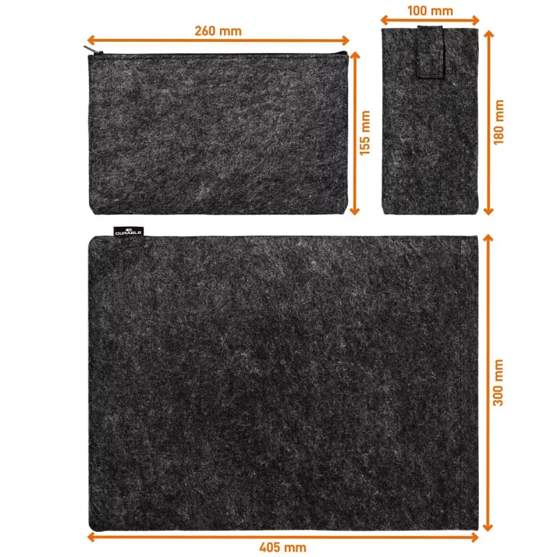 Varrukasümbris Durable Effect 41,7 cm 16,4 tolli antratsiit 2 esitaskut