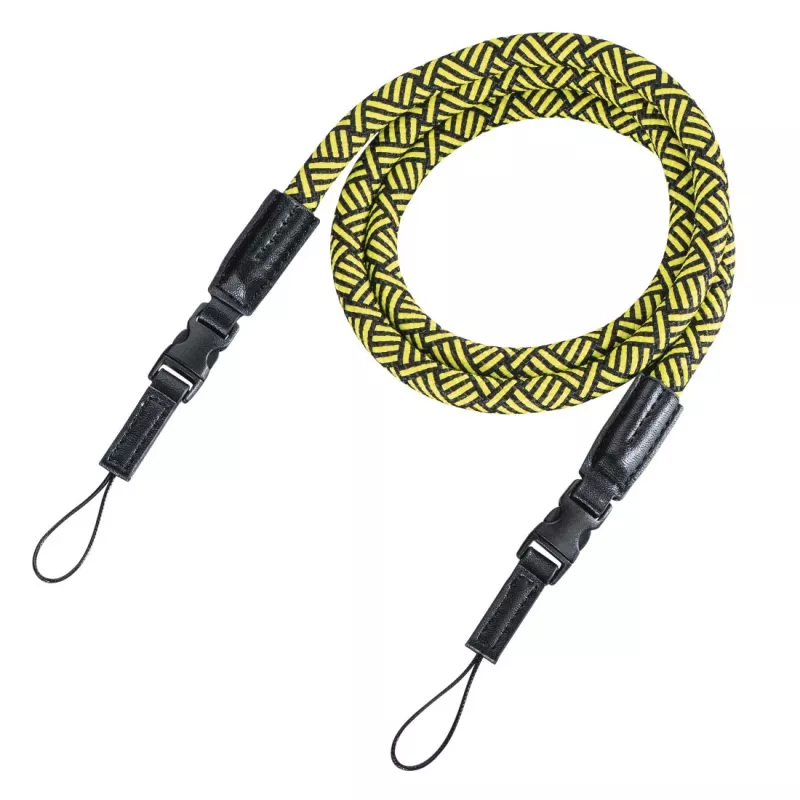 Hama Braid 120 rihm digikaamerale nailonist must, kollane