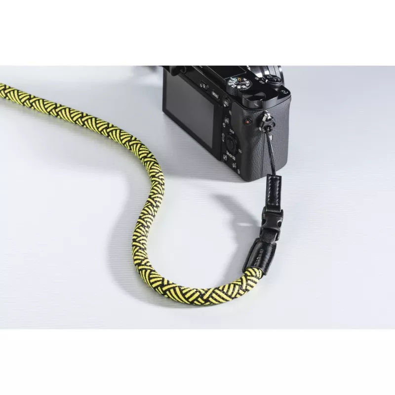 Hama Braid 120 rihm digikaamerale nailonist must, kollane