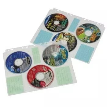 Hama CD-ROM-indeksiümbrised 60 plaadile läbipaistev