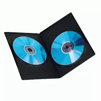 Hama DVD õhuke topeltkarp 51184 must 2 plaati