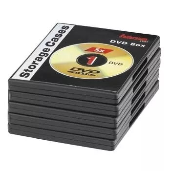 Hama DVD-karbid 51297 pakk 5 tk must 1 plaat