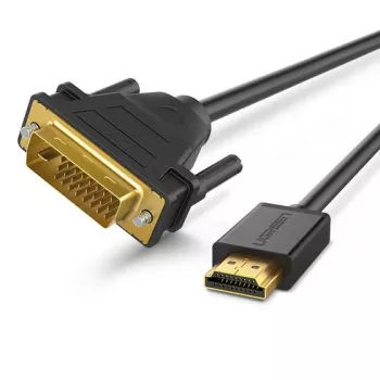 Ugreen 30116 videokaabli adapter 1 m DVI HDMI Must