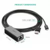 Ugreen 30985 võrgukaart Ethernet juhtmega USB-liides