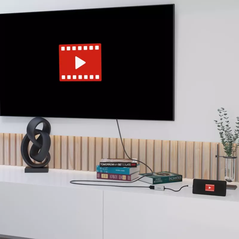 Videokaabli adapter USB USB-C HDMI Marmitek 08369