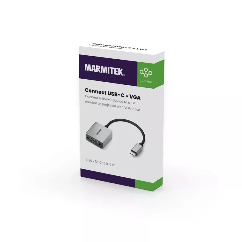 Marmitek Connect USB C to VGA - USB-C-VGA-adapter