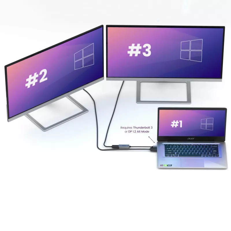 USB-C DisplayPort-adapter Marmitek 8371 4K 60Hz