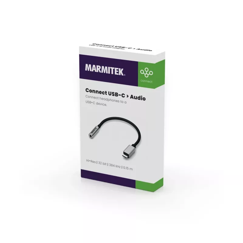Marmitek Connect USB-C > Audio 8374 adapter heliseadmetele