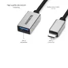 USB-kaabel Marmitek 08375 0.15m USB 3.2 Gen 1 USB C USB A Must Hõbedane