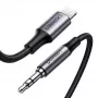 Ugreen 70509 mobiiltelefoni kaabel Hõbedane 1 m 3.5mm Lightning
