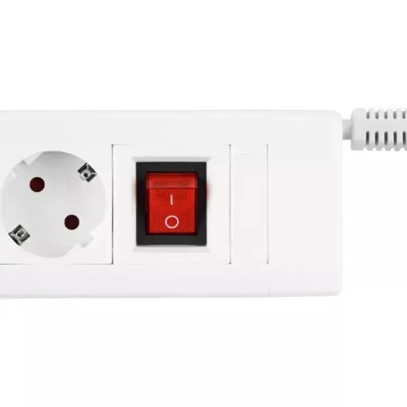 REV 14612113 pikendusjuhe 2,4m 6 vahelduvvoolupesaga siseruumidesse valge
