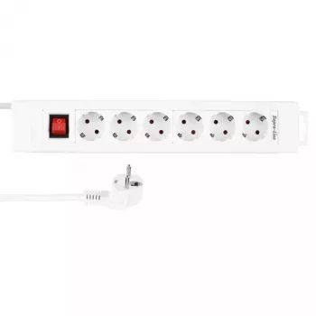 REV 14612113 pikendusjuhe 2,4m 6 vahelduvvoolupesaga siseruumidesse valge