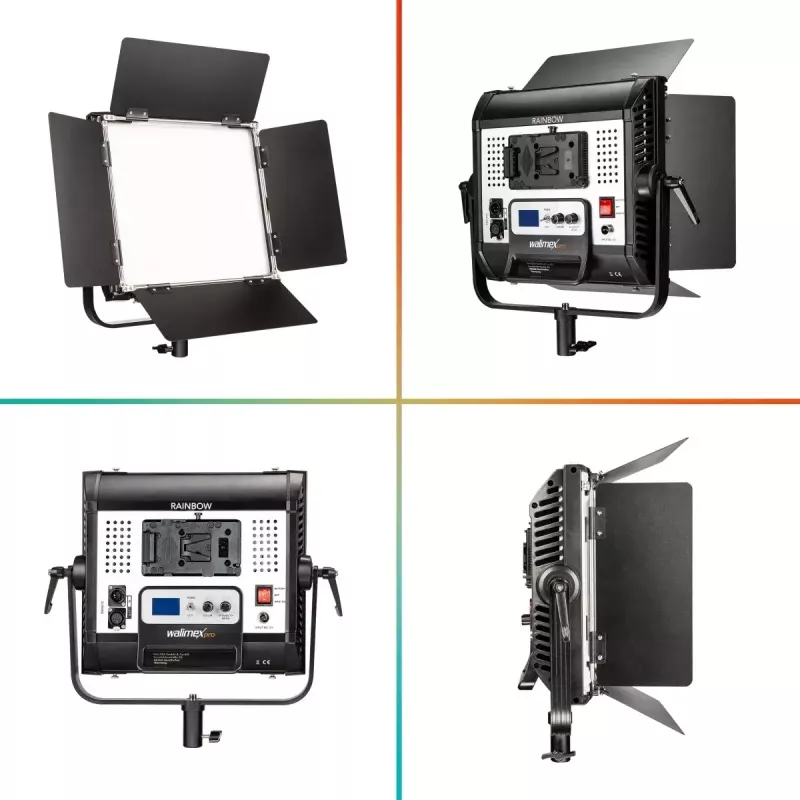 Walimex Rainbow 50 W LED-valgusti must alumiiniumplast 50000 h
