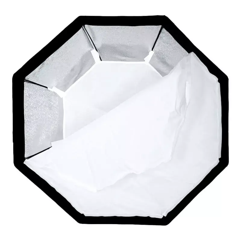 Softbox Godox SB-FW140 must nailon, hajutusfiltrite ja kärgvõrega