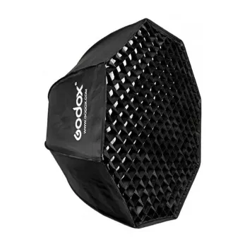 Softbox Godox SB-FW140 must nailon, hajutusfiltrite ja kärgvõrega