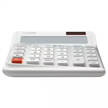 Lauakalkulaator Casio DE-12E-WE Basic 12 numbrit Valge