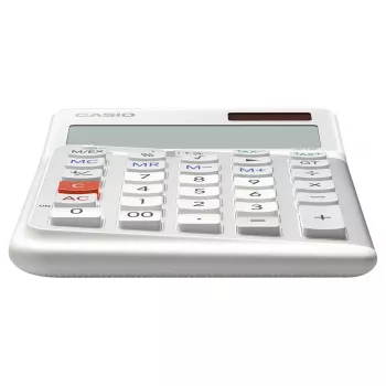 Basic Calculator Casio JE-12E-WE Desktop 12 Digits Valge