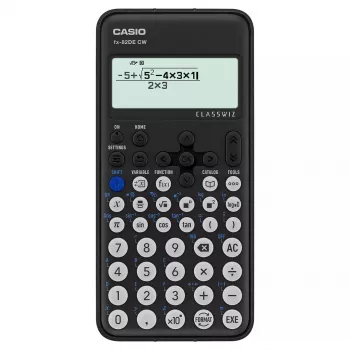 Teaduslik kalkulaator Casio FX-82DE CW taskuformaadis 12 numbrikohta patareiga must