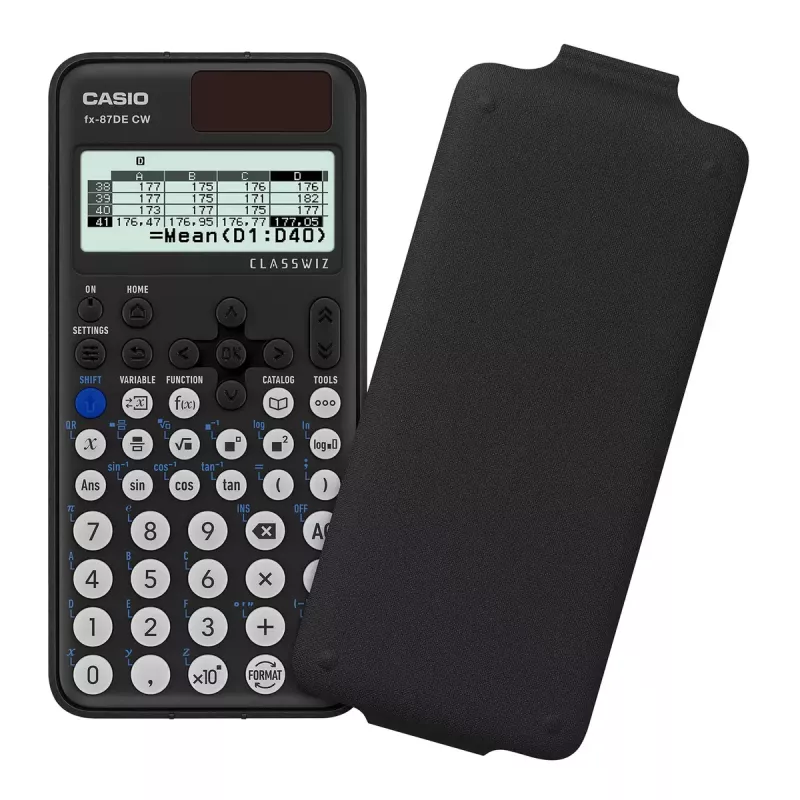 Teaduslik kalkulaator Casio ClassWiz FX-87DE CW tasku 12 numbrikohta must