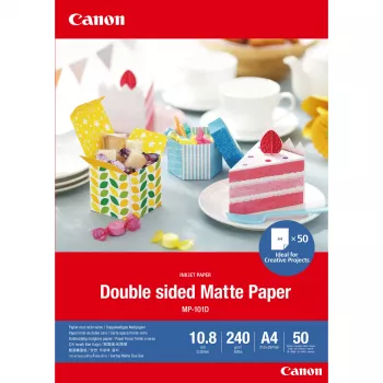 Canon MP-101D kahepoolne mattkvaliteediga paber, A4, 50 lehte, Matt, 240 g/m², A4, 10,8 µm, 50 tk