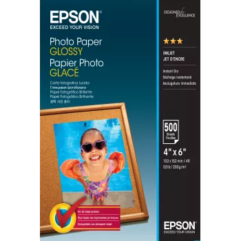Epson Photo Paper Glossy - 10x15cm - 500 lehte