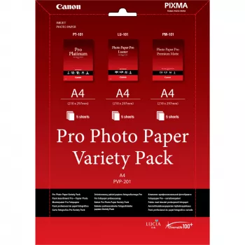 Canon PVP-201 Pro fotopaberi valikpakett A4 - 15 lehte
