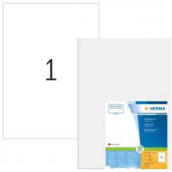 A3 Labels Premium HERMA 8692 297x420 mm Valge Paber Matt