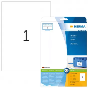 Isekleepuv printerisilt HERMA Labels Premium A4 210x297 mm