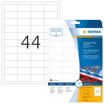 Isekleepuv printerisilt HERMA Labels vastupidav A4 48,3x25,4 mm