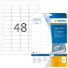 Isekleepuv printerisilt HERMA eemaldatavad sildid A4 45.7x21.2 mm