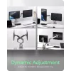 Monitorijalg icybox 61085 kahele monitorile lauakinnitusega — kahe haruga lauamonitorijalg