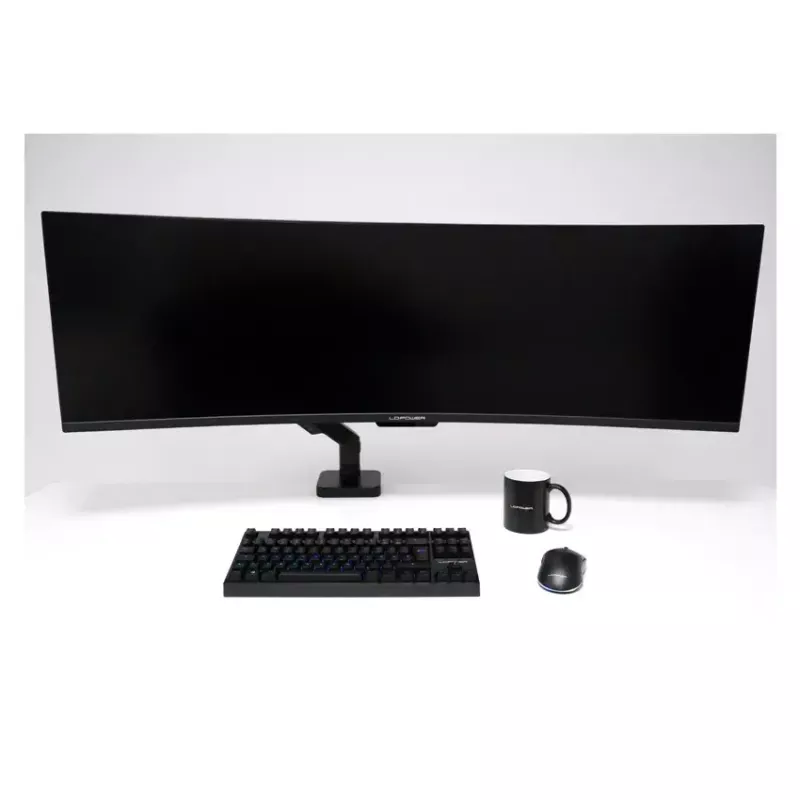 Monitorihoidik LC-Power LC-EQ-A49B 124,5 cm Must Klamber 20 kg
