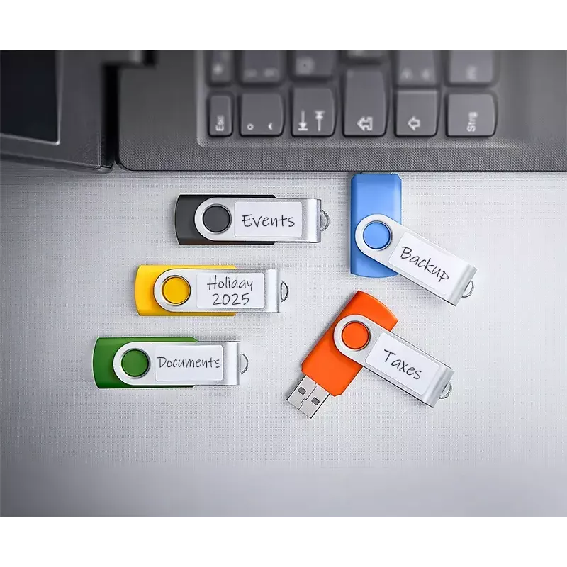 INTENSO Office Line USB-mälupulkade komplekt 5×64 GB, USB-A, USB 3.2 Gen 1, pöördmehhanismiga, mitmevärviline