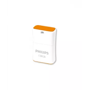 Philips Pico USB-mälupulk 128 GB USB Type-A 2.0 Oranž, Valge
