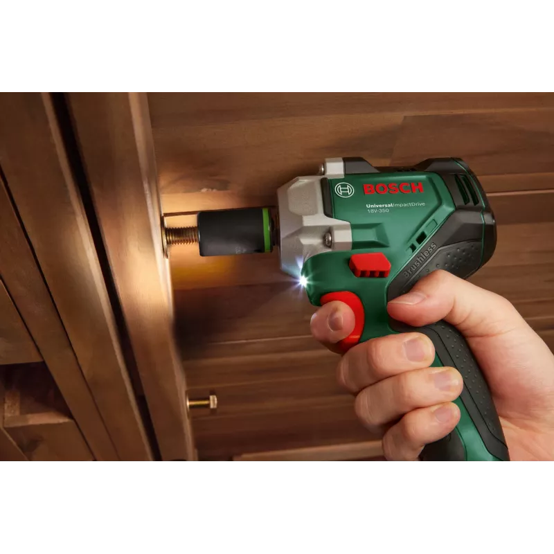 Bosch UniversalImpactDrive 18V-350 (bare tool + kuuskantadapter + 3 mutrit 17, 19, 21 mm)