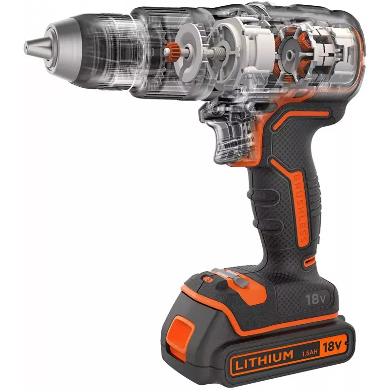 Akutrell Must & Decker BL188KB-QW 18V liitiumaku, oranž