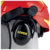 Turvapeakaitsekomplekt Uvex 9774238 kõrgtihe polüetüleen (HDPE) punane kollane
