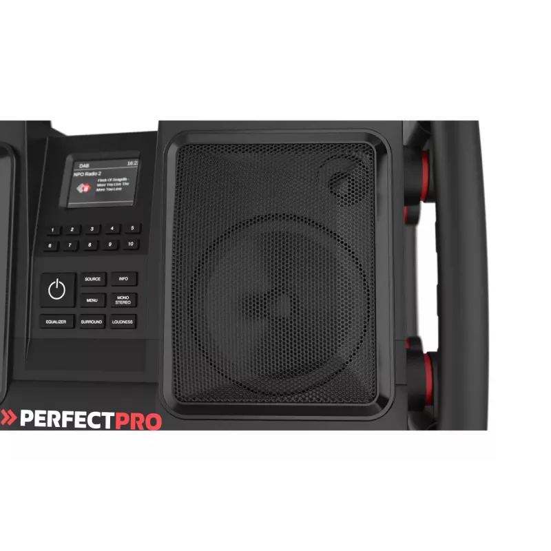 Kaasaskantav raadio Perfectpro ROCKBULL DAB+ FM 50W 20h aku