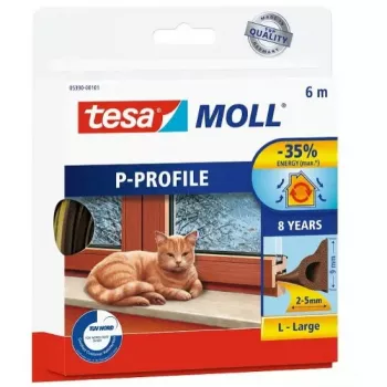 Tihenduskumm TESA P-Profile 6 m Aknatihend Pruun