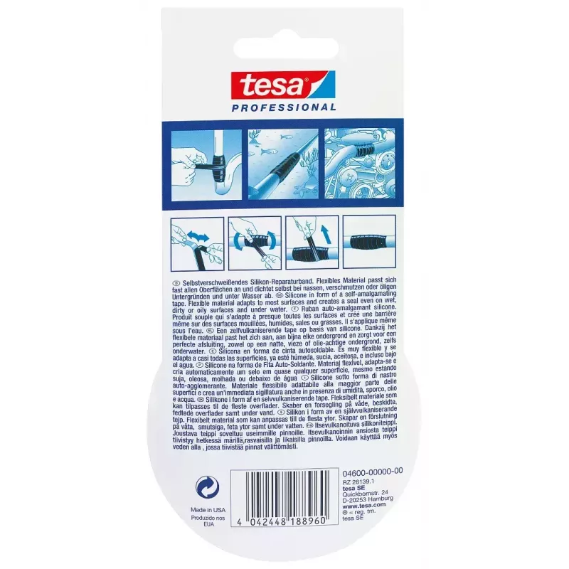 Tihendusteip TESA 04600-00000-00 Läbipaistev 3 m