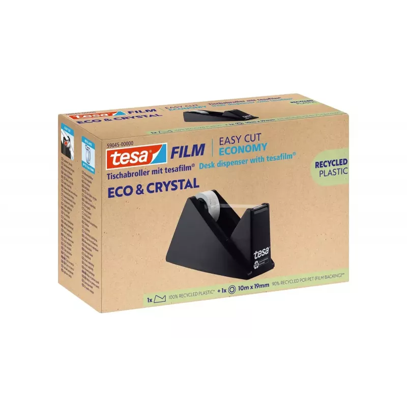Tesa Eco & Crystal polüstüreenist (PS) kleeplint, must