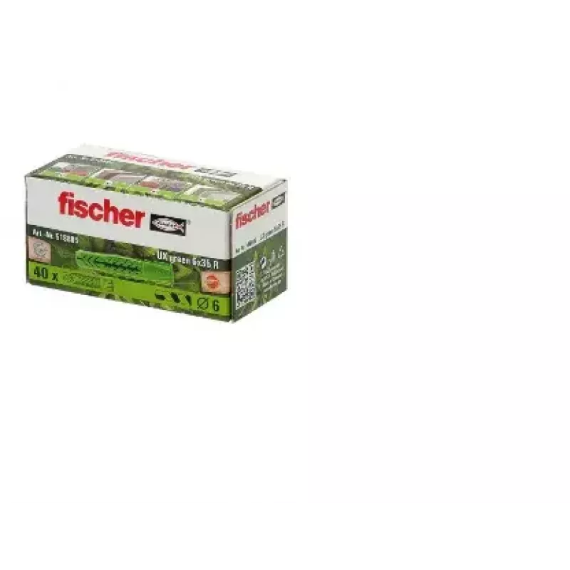 Seinapistik Fischer Universal plug UX roheline 6 x 35 R