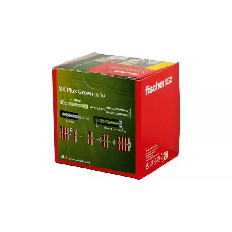 Laienenud ankur Fischer 567808 50 mm 90 tk Roheline