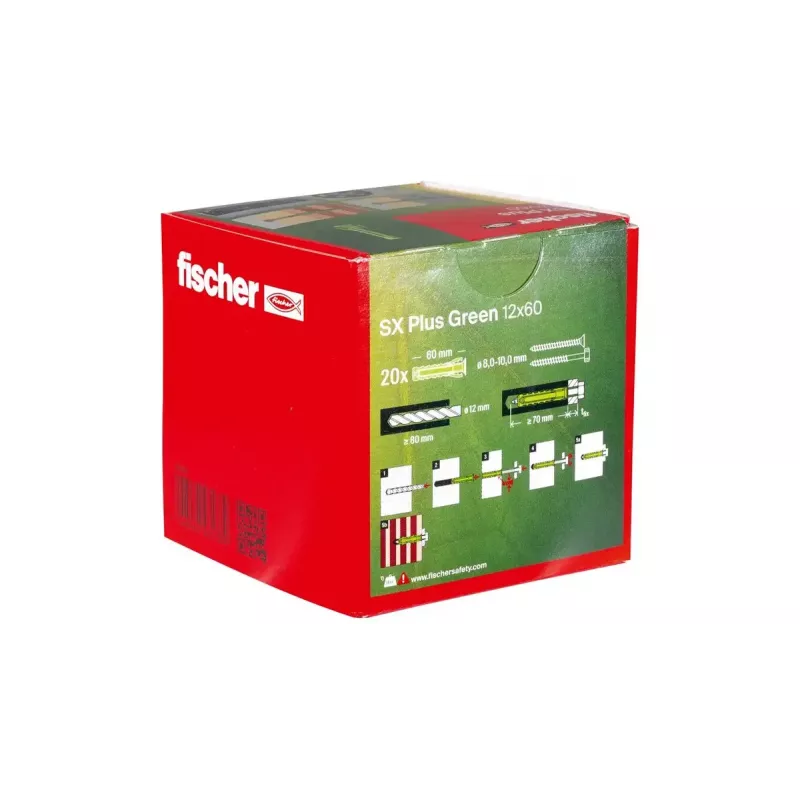 Laienemisankur Fischer 567812 60 mm Roheline 20 tk